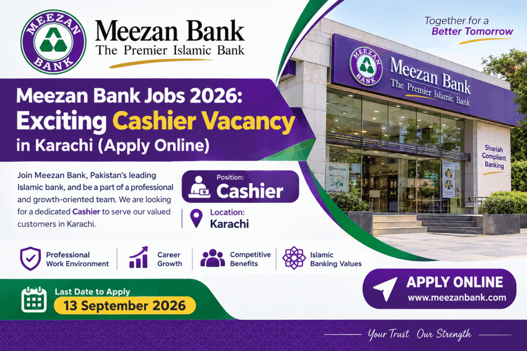 Meezan Bank Jobs 2026 Branch Services Officer Cashier