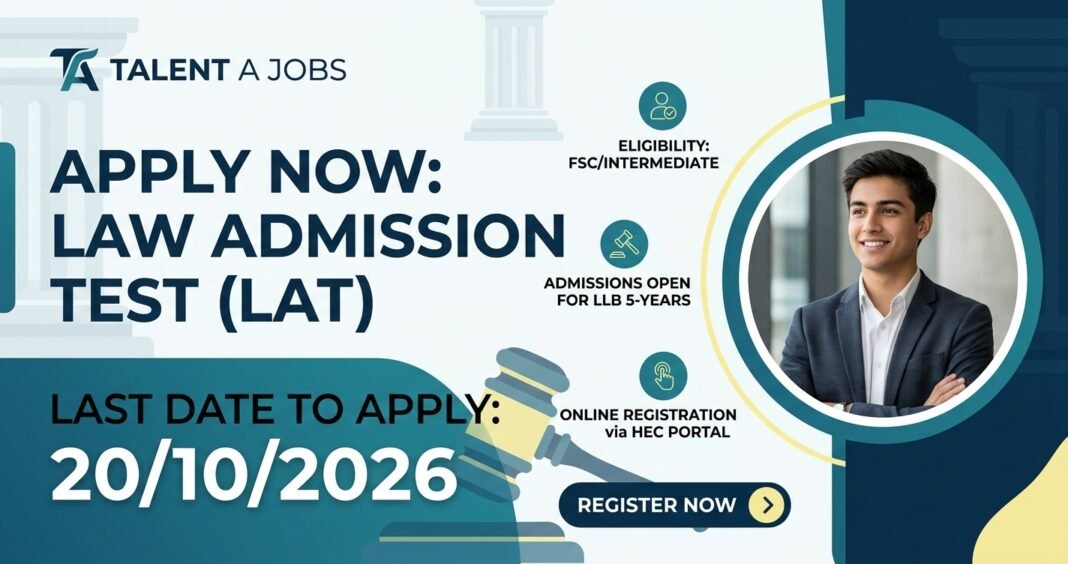 Law Admission Test (LAT) 2026 / HEC LAT Online Registration